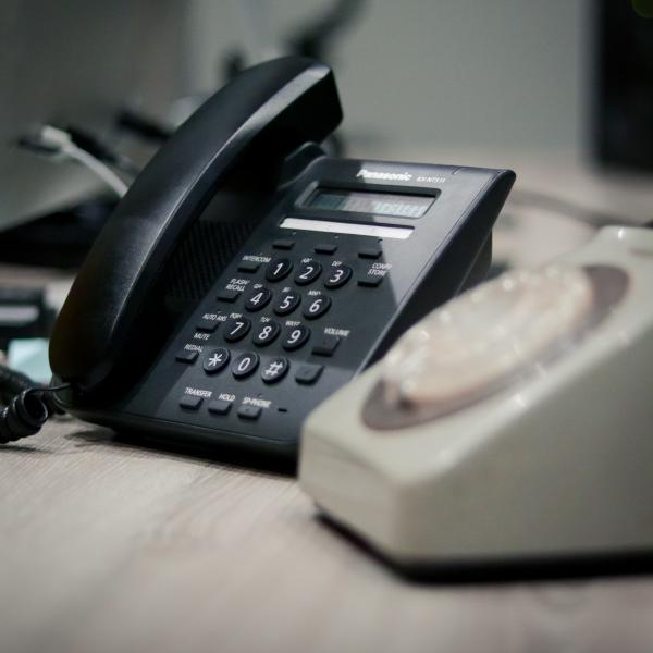 Contact Us decorative image showing phone