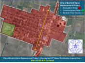 April 6th, 2026 - Water Service Disruption Map