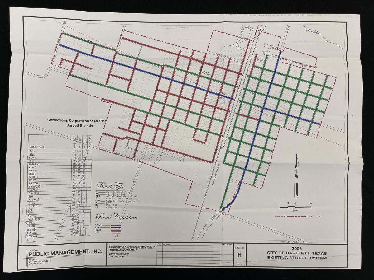 Comprehensive Plan - Exhibit H - Existing Street System