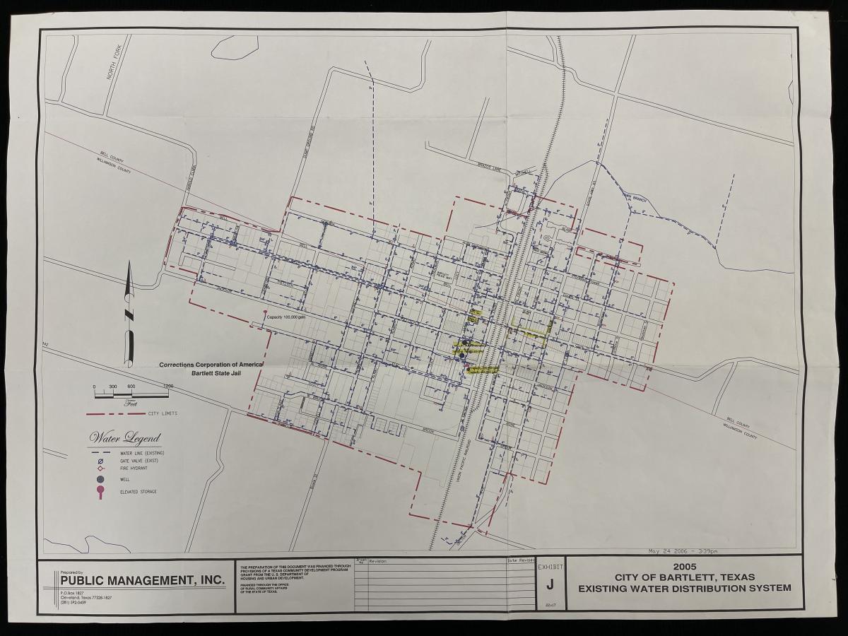 Comprehensive Plan Exhibit J Existing Water Distribution System