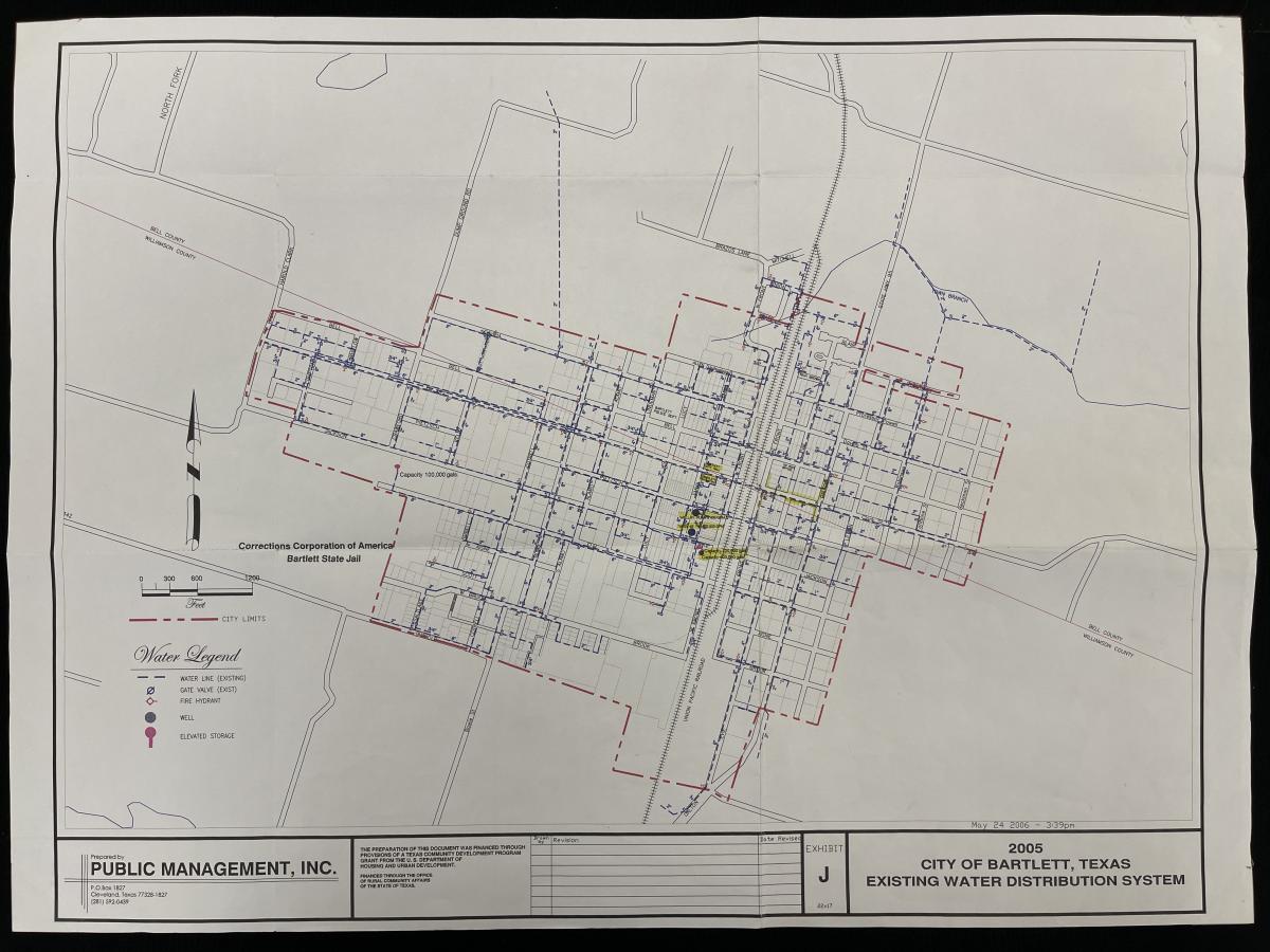 Comprehensive Plan - Exhibit J - Existing Water Distribution System