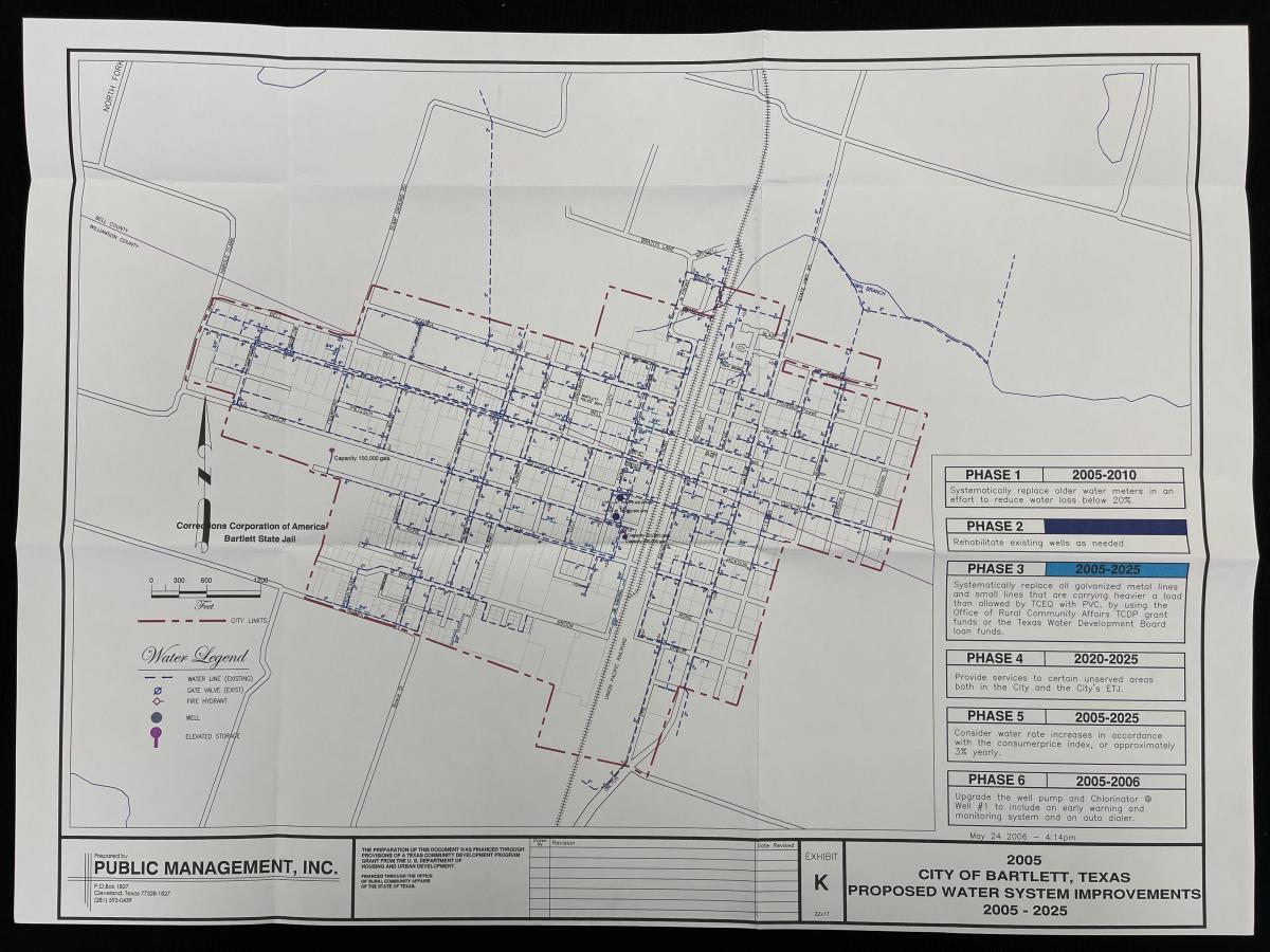 Comprehensive Plan - Exhibit K - Proposed Water System Improvements 2005 - 2025