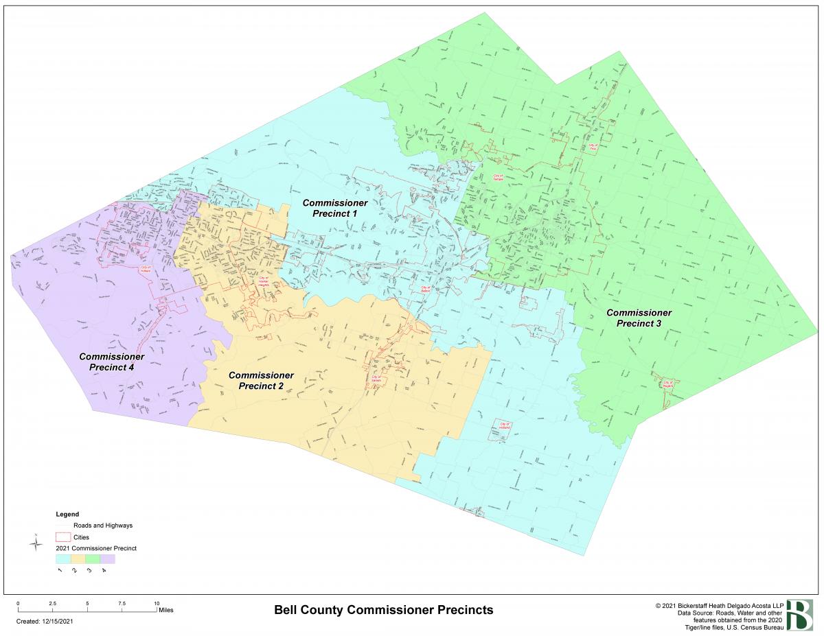 Bell County Precinct Map Bartlett Texas