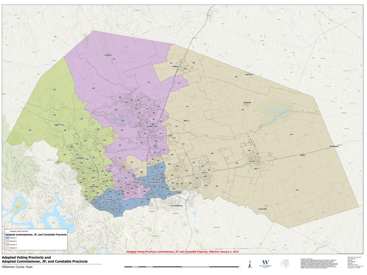 Williamson County - Precinct Map