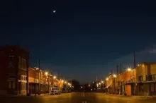 Bartlett street view at night
